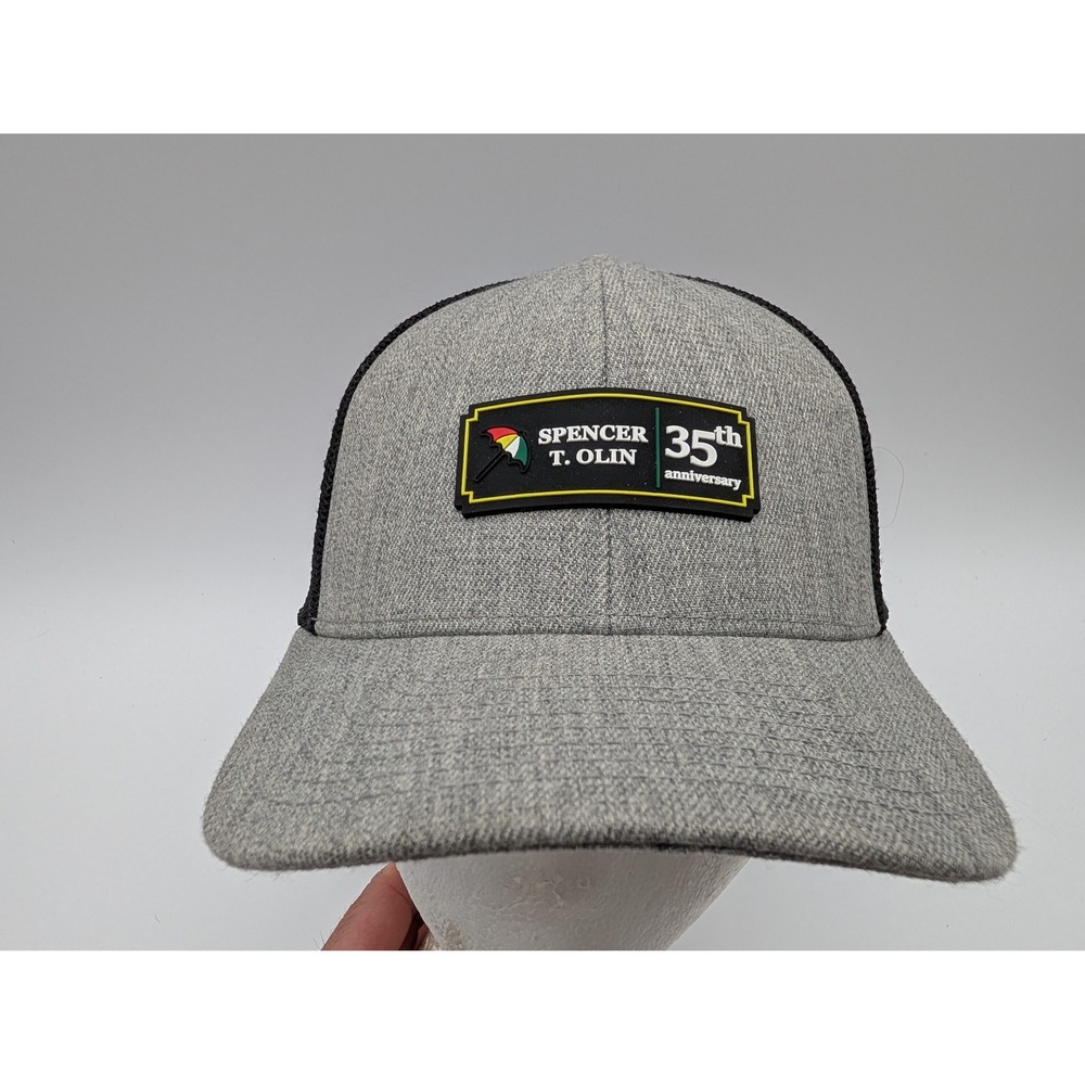 Branded Bills Spencer T Olin 35th Anniversary Trucker Hat Gray Black Snapback